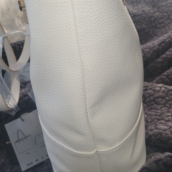 White Leather Handbag - Picture 4 of 8